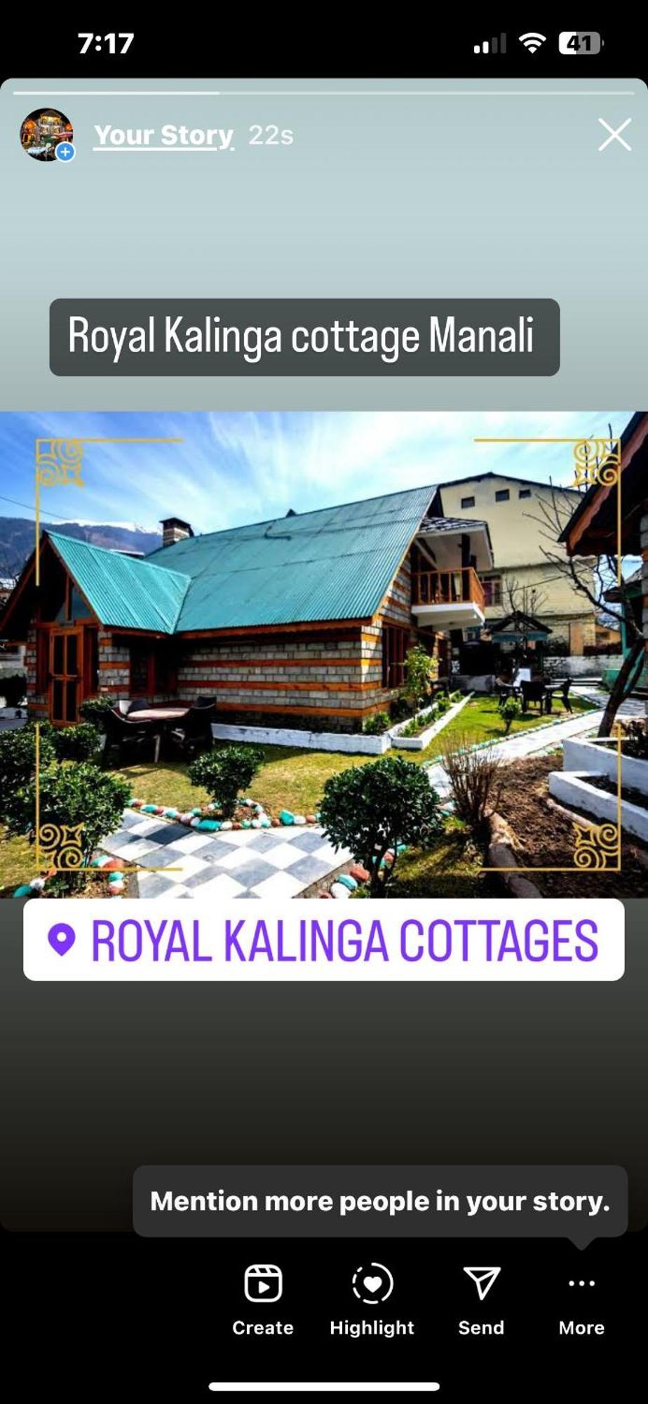Royal Kalinga Cottages Manāli Eksteriør billede